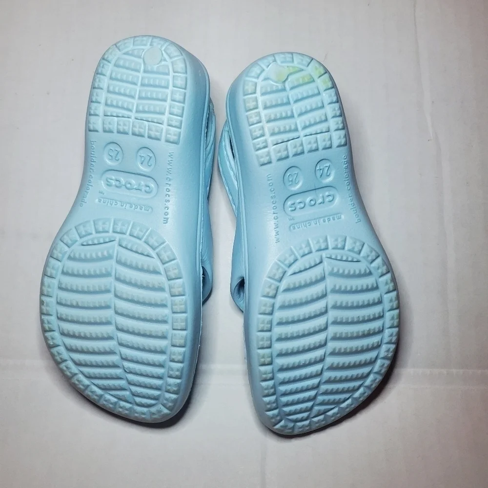 Crocs US C9 EUR 24/25 Sandals Light Blue